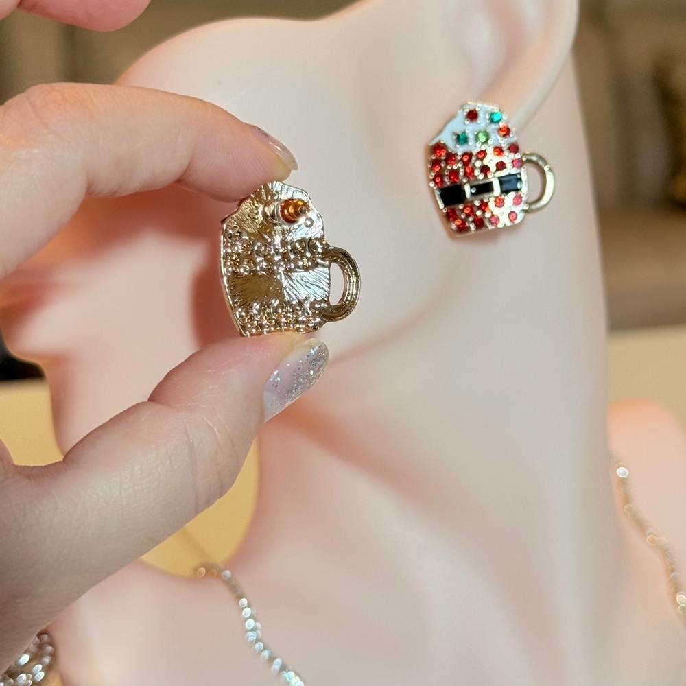 Festive Octoberfest Beer Mug Earrings - Picture 8 of 11
